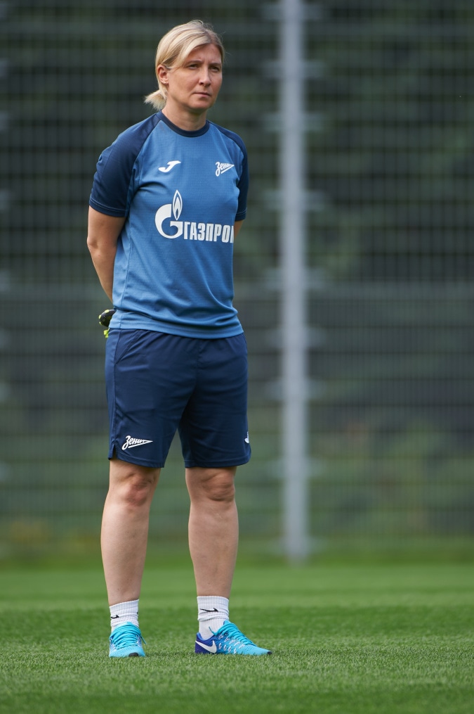 Тренировка женской команды «Зенит» перед матчем с «Динамо»