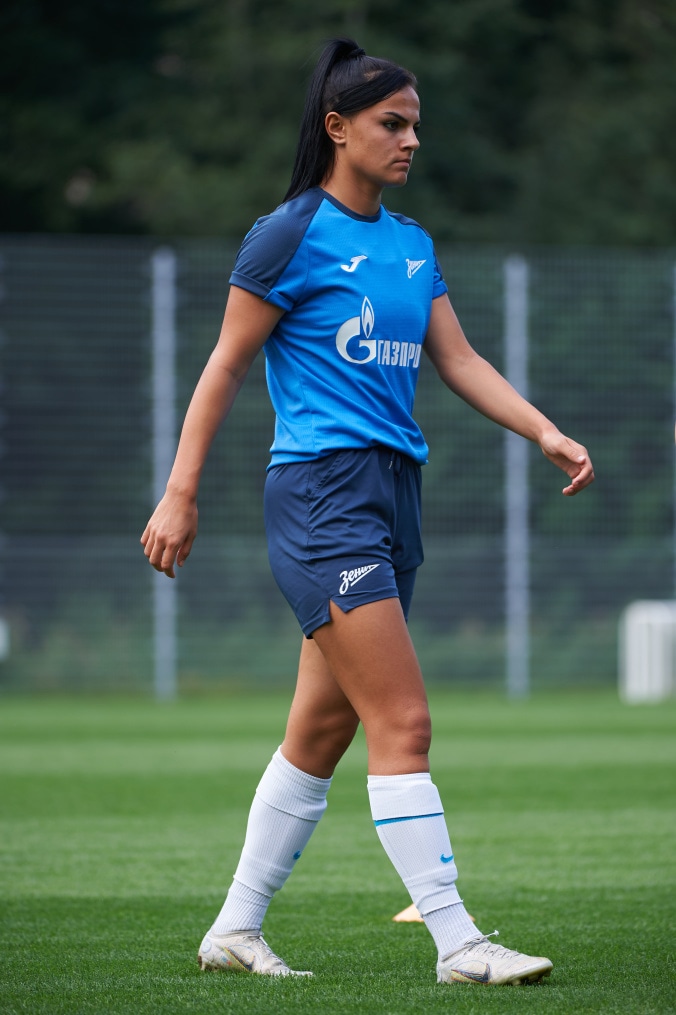 Тренировка женской команды «Зенит» перед матчем с «Динамо»