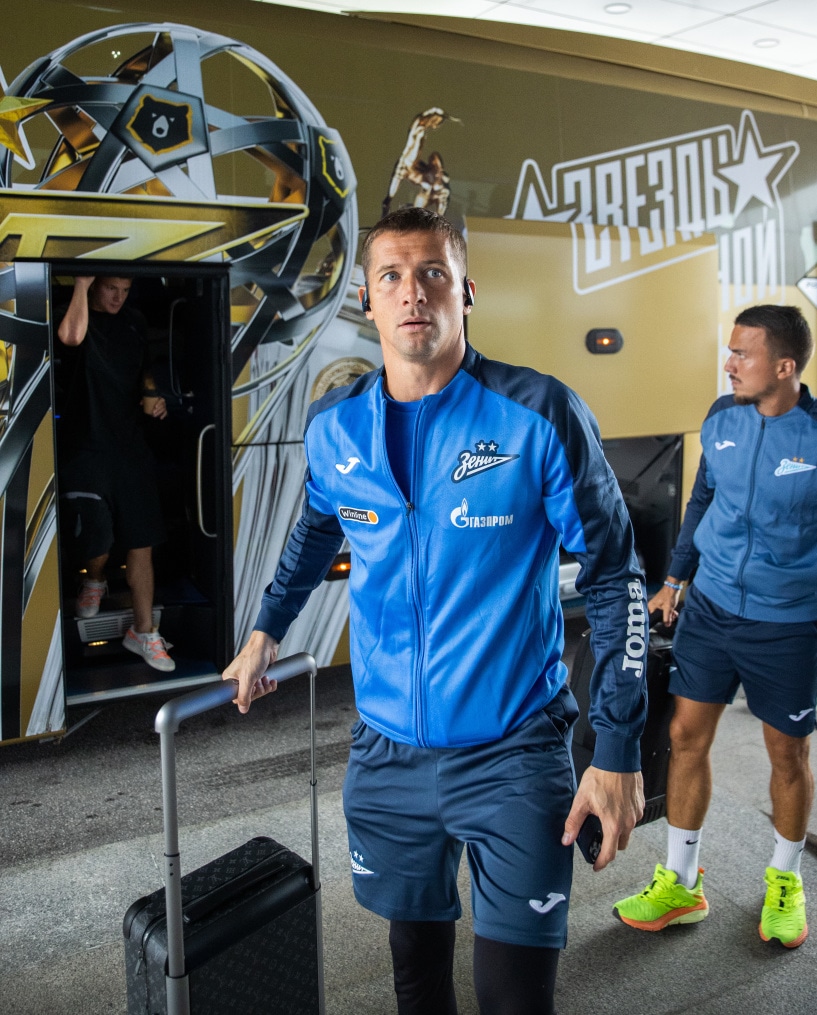 Вылет «Зенита» на матч со «Спатраком»