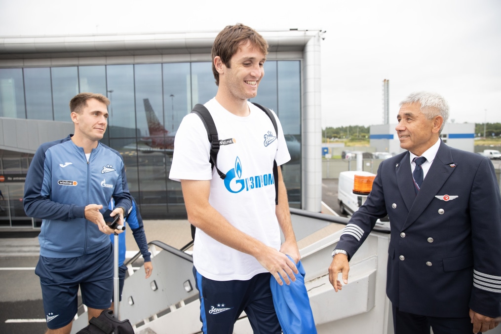 Вылет «Зенита» на матч со «Спатраком»