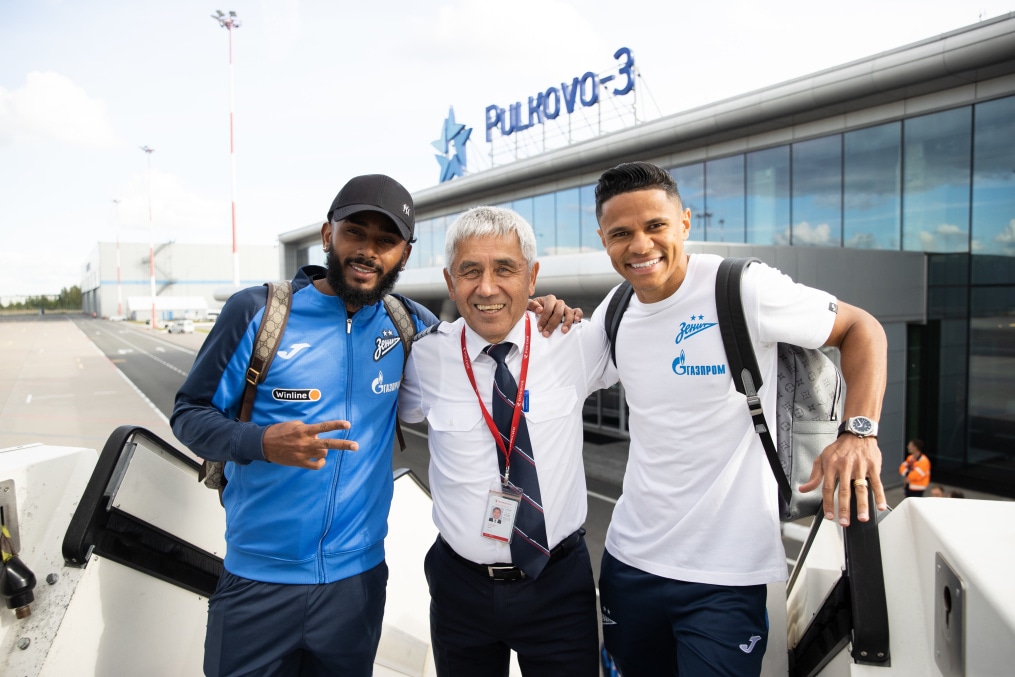 Вылет «Зенита» на матч с «Балтикой»