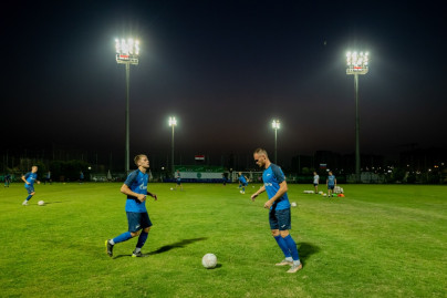 Тренировка молодежной команды «Зенит» перед матчем с ФК «Аль-Иттихад»