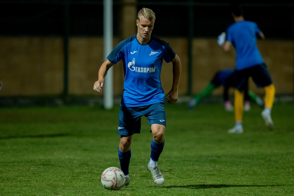 Тренировка молодежной команды «Зенит» перед матчем с ФК «Аль-Иттихад»