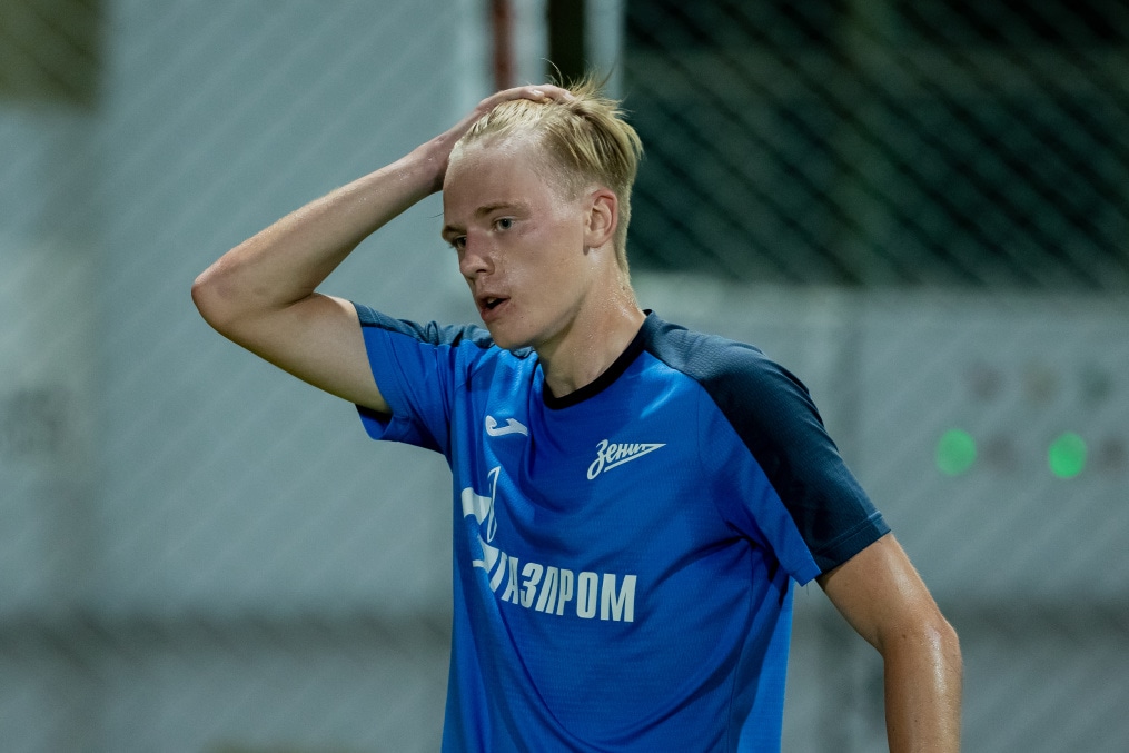 Тренировка молодежной команды «Зенит» перед матчем с ФК «Аль-Иттихад»