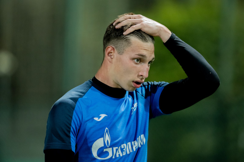 Тренировка молодежной команды «Зенит» перед матчем с ФК «Аль-Иттихад»