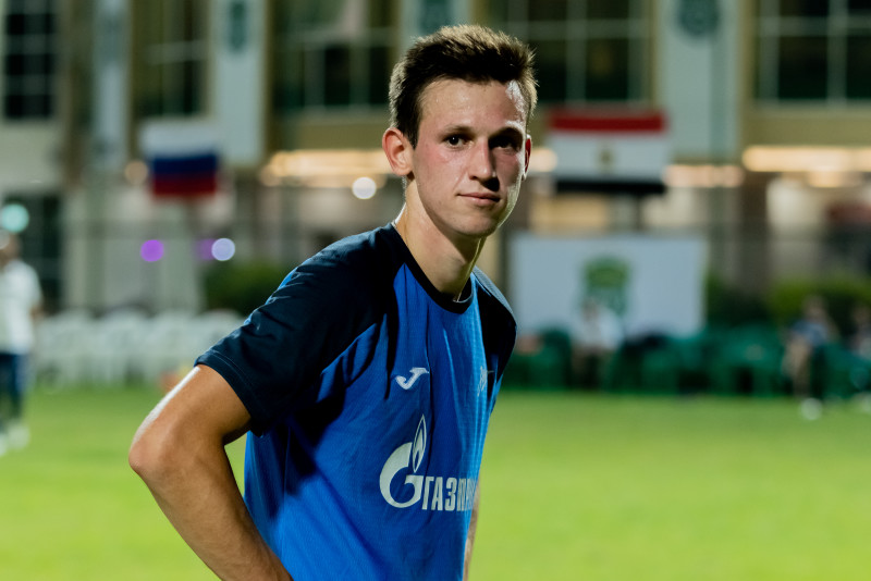 Тренировка молодежной команды «Зенит» перед матчем с ФК «Аль-Иттихад»