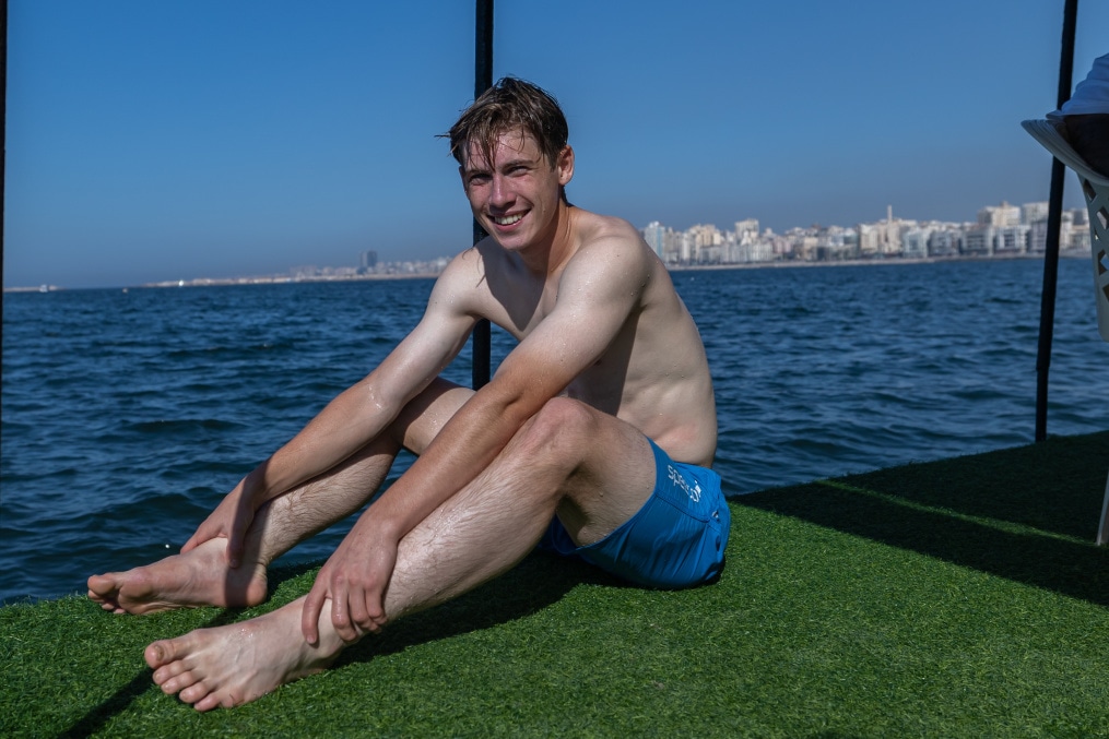 Молодежная команда «Зенит» на пляже в Александрии