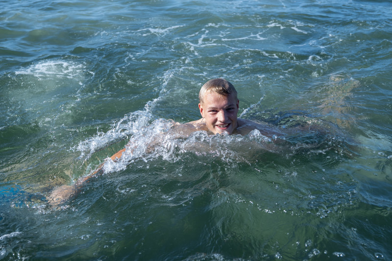 Молодежная команда «Зенит» на пляже в Александрии