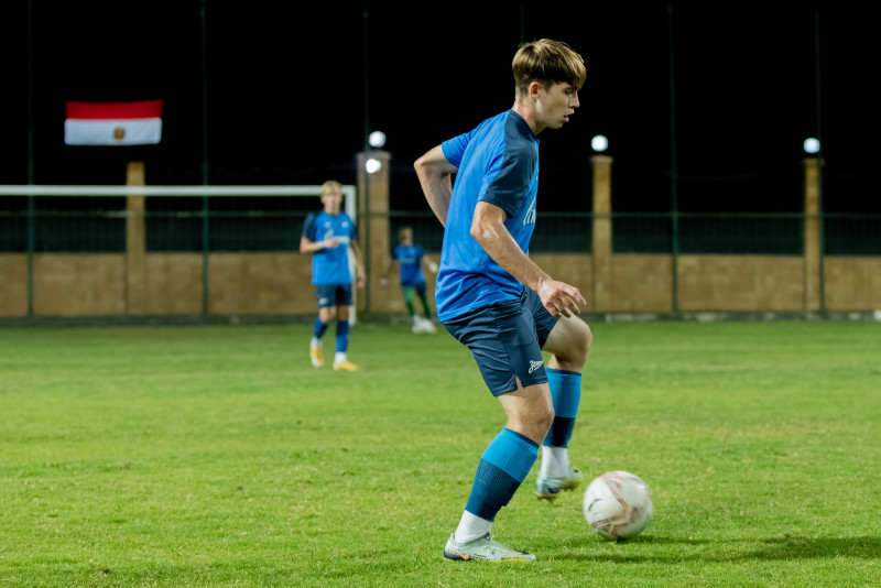 Тренировка молодежной команды «Зенит» перед матчем с ФК «Аль-Иттихад»