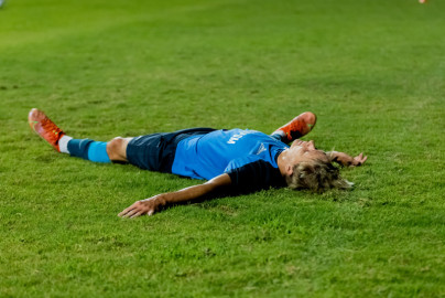 Тренировка молодежной команды «Зенит» перед матчем с ФК «Аль-Иттихад»