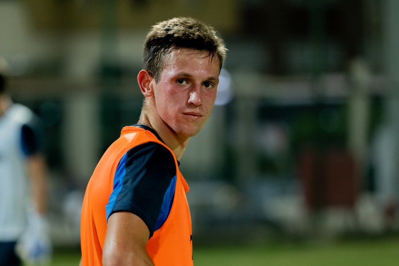 Тренировка молодежной команды «Зенит» перед матчем с ФК «Аль-Иттихад»