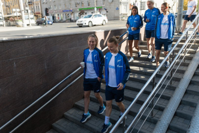 Утренняя прогулка женской команды в Ростове-на-Дону