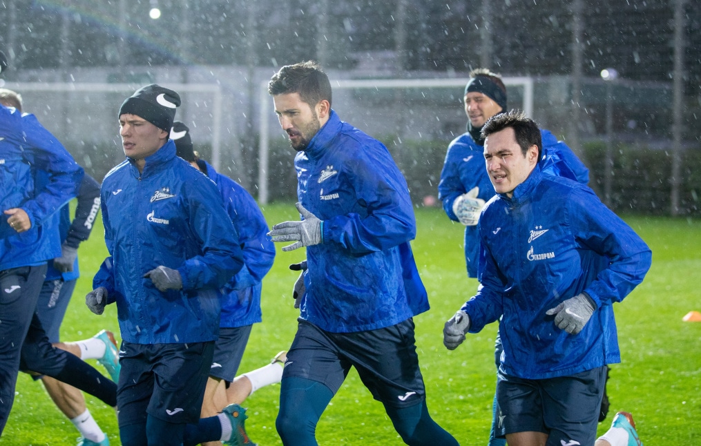 Открытая тренировка «Зенита» перед матчем с «Кайратом»