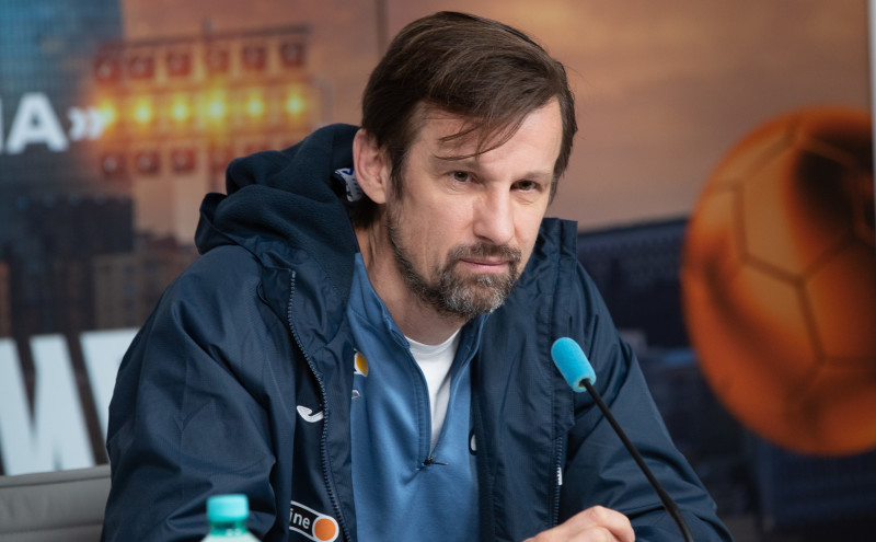 Сергей Семак на пресс-конференции перед товарищеским матчем с «Нефтчи»