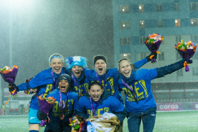Награждение женской команды «Зенит» медалями Суперлиги 2023
