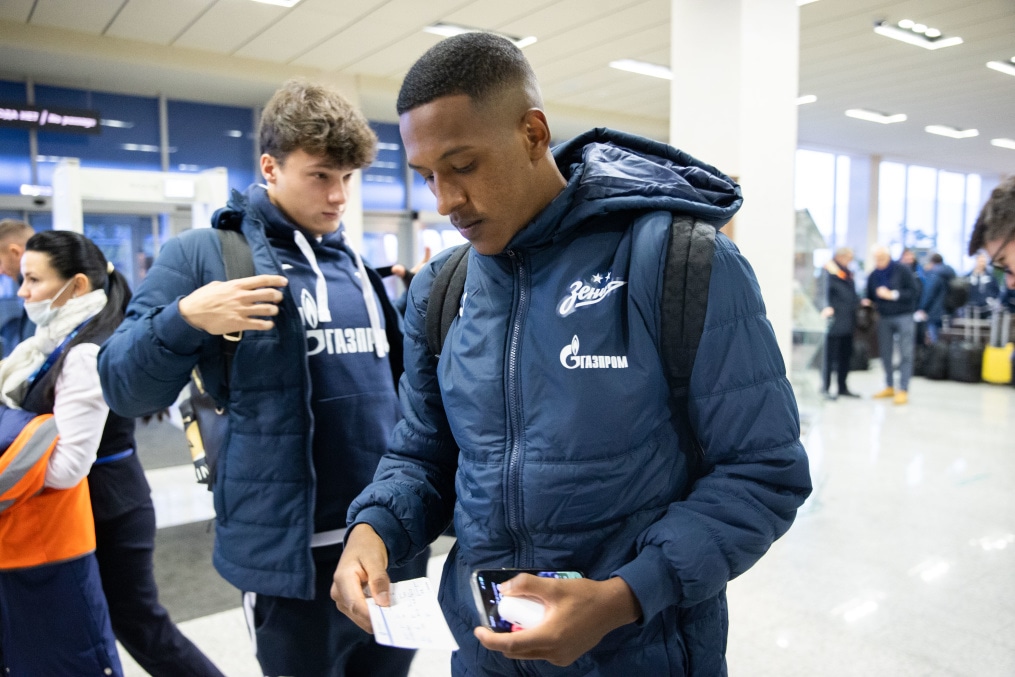 Вылет «Зенита» на матч с «Динамо»