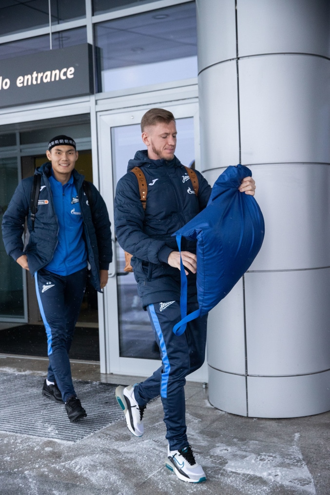 Вылет «Зенита» на матч с «Динамо»