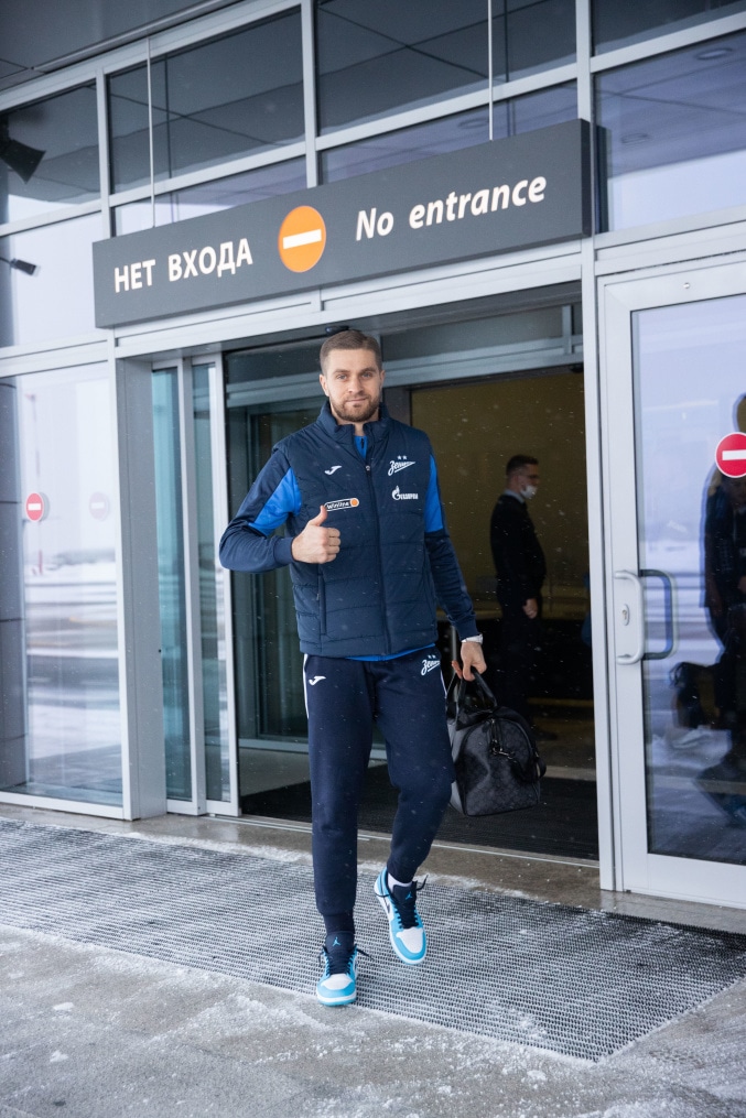 Вылет «Зенита» на матч с «Динамо»