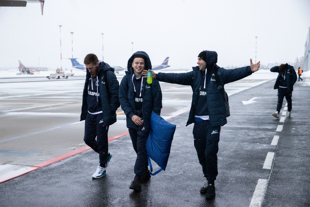 Вылет «Зенита» на матч с «Динамо»