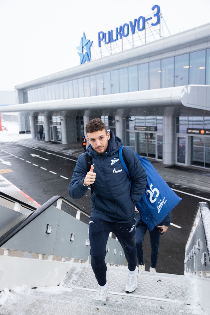 Вылет «Зенита» на матч с «Динамо»