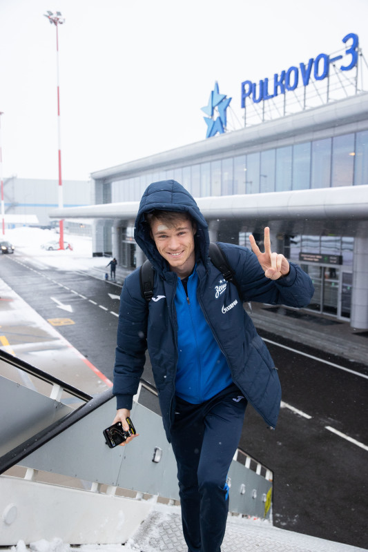 Вылет «Зенита» на матч с «Динамо»