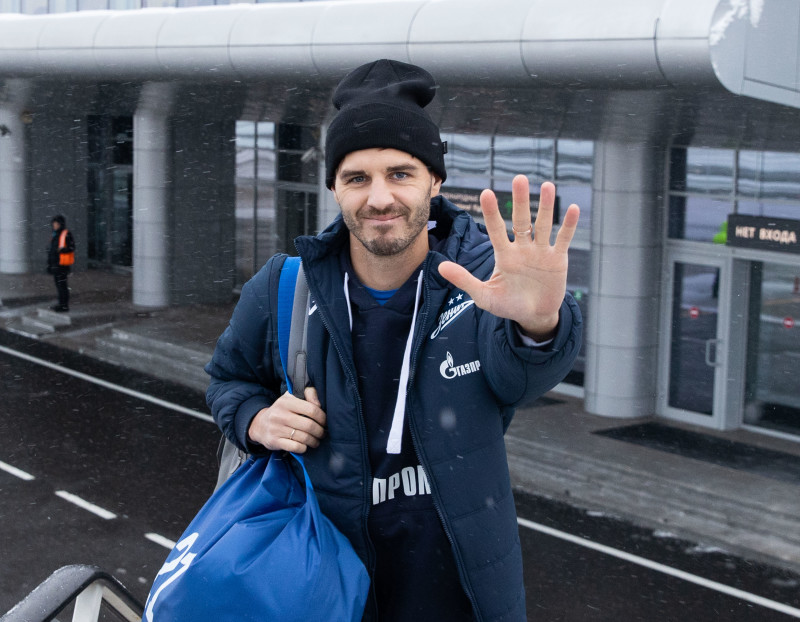 Вылет «Зенита» на матч с «Динамо»