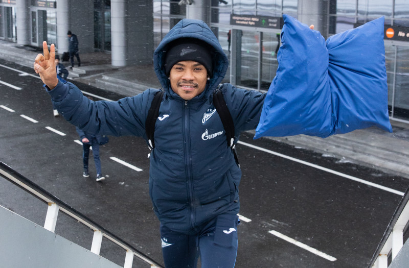 Вылет «Зенита» на матч с «Динамо»