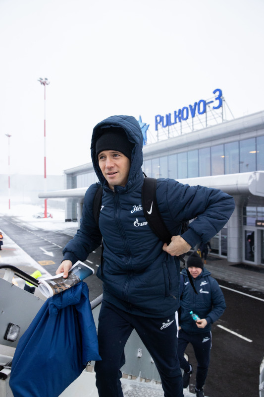 Вылет «Зенита» на матч с «Динамо»