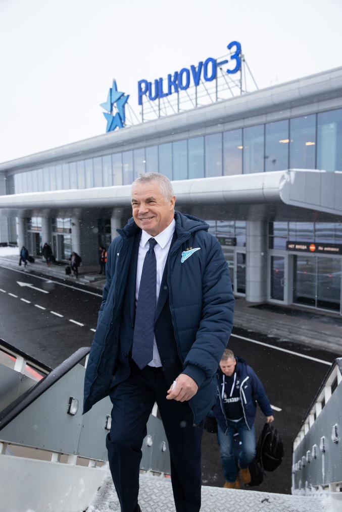 Вылет «Зенита» на матч с «Динамо»