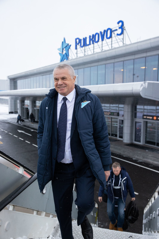 Вылет «Зенита» на матч с «Динамо»