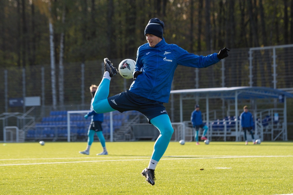 Тренировка «Зенита»-2 перед матчем с «Электроном»