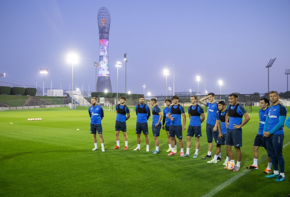 Зимние «Газпром» — тренировочные сборы в Катаре: 1 февраля, вечерняя тренировка