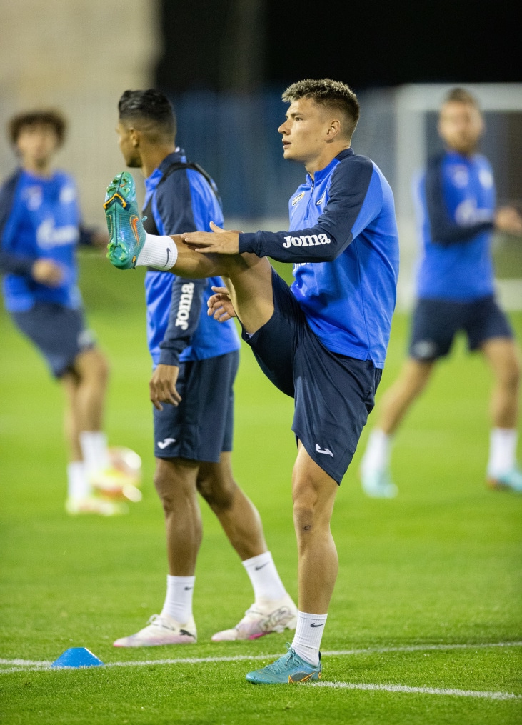 Зимние «Газпром» — тренировочные сборы в Катаре: 3 февраля, вечерняя тренировка