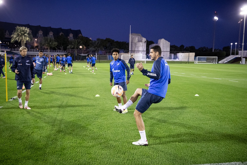 Зимние «Газпром» — тренировочные сборы в Катаре: 4 февраля, вечерняя тренировка