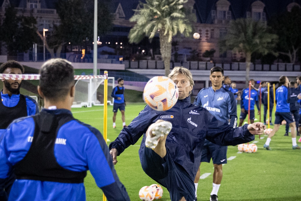 Зимние «Газпром» — тренировочные сборы в Катаре: 4 февраля, вечерняя тренировка