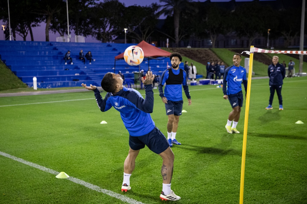 Зимние «Газпром» — тренировочные сборы в Катаре: 4 февраля, вечерняя тренировка