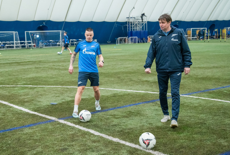 Тренировка «Зенита»-2 в «Газпром»-Академии