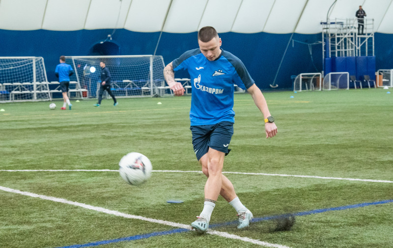 Тренировка «Зенита»-2 в «Газпром»-Академии