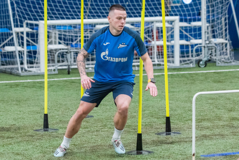 Тренировка «Зенита»-2 в «Газпром»-Академии