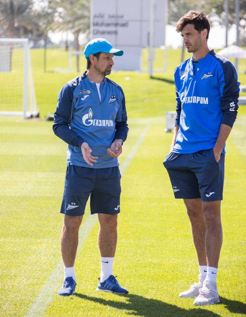Зимние «Газпром» — тренировочные сборы в Катаре, 7 февраля, утренняя тренировка