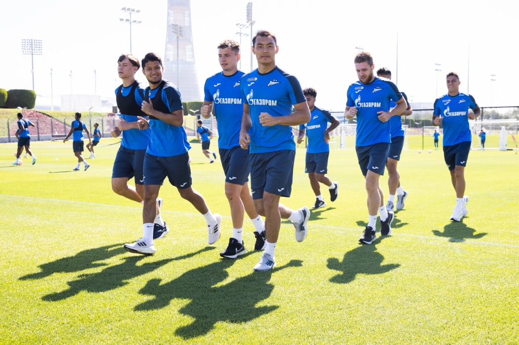 Зимние «Газпром» — тренировочные сборы в Катаре, 7 февраля, утренняя тренировка