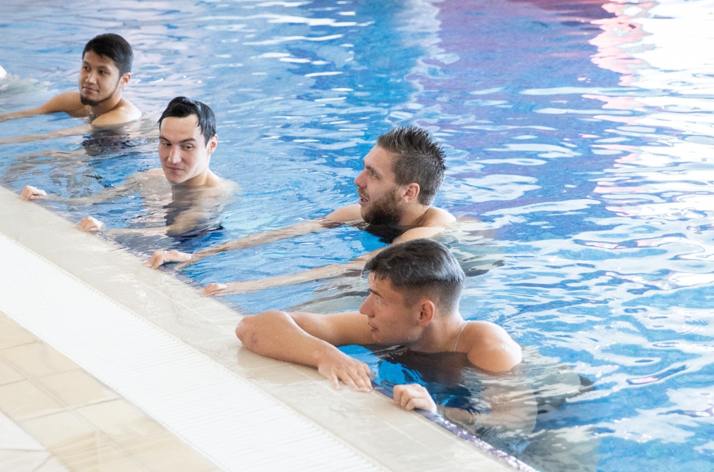 Зимние «Газпром» — тренировочные сборы в Катаре, 7 февраля, утренняя тренировка