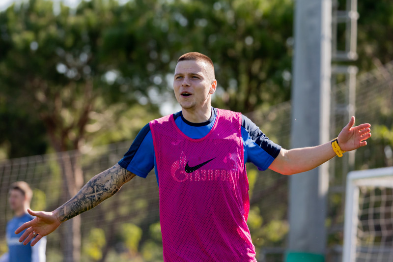 Зимний учебно-тренировочный сбор «Зенита»-2 в Турции: 16 февраля, утренняя тренировка