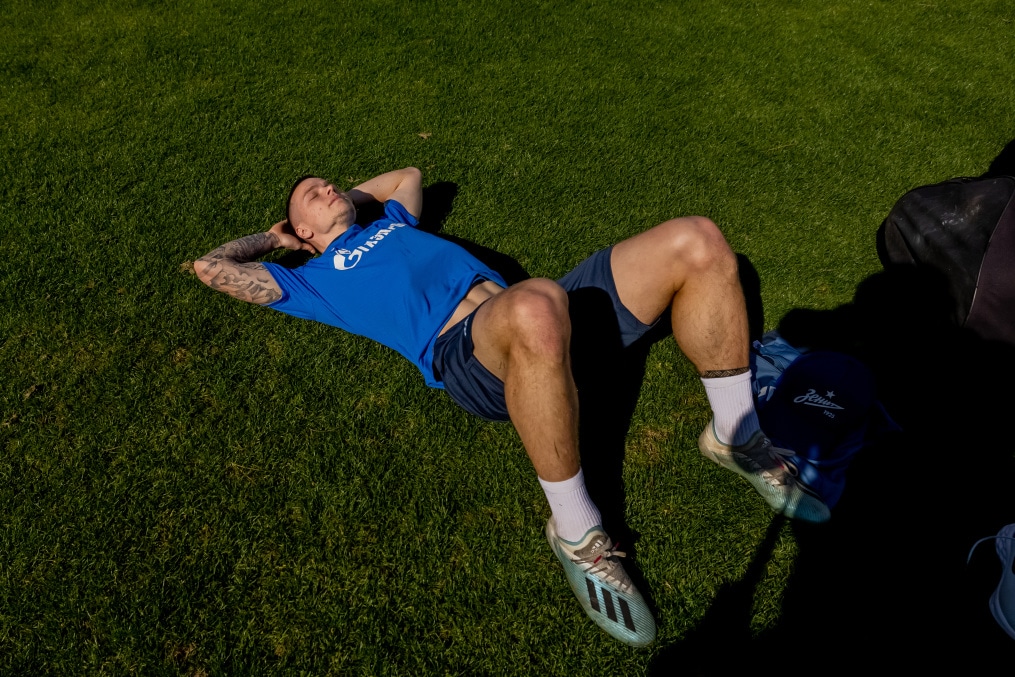 Зимний учебно-тренировочный сбор «Зенита»-2 в Турции: 16 февраля, утренняя тренировка