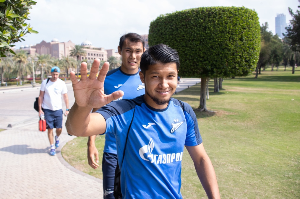 Третьи «Газпром» — тренировочные сборы  в Абу-Даби: 26 февраля, утренняя тренировка