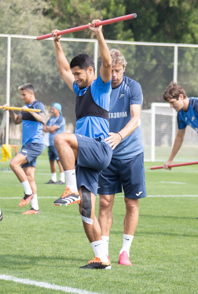 Третьи «Газпром» — тренировочные сборы  в Абу-Даби: 26 февраля, утренняя тренировка