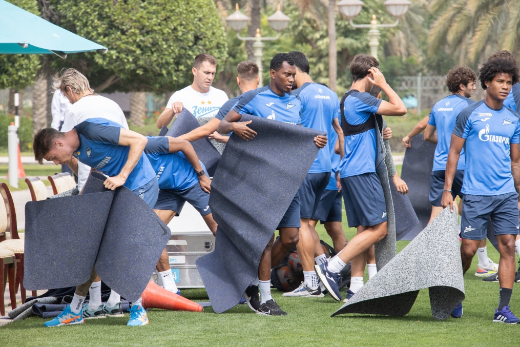 Третьи «Газпром» — тренировочные сборы  в Абу-Даби: 25 февраля, утренняя тренировка