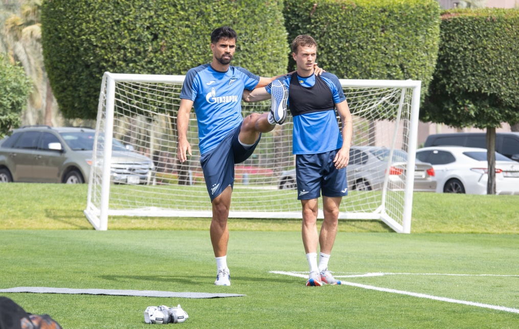 Третьи «Газпром» — тренировочные сборы  в Абу-Даби: 25 февраля, утренняя тренировка