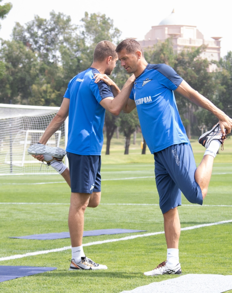 Третьи «Газпром» — тренировочные сборы  в Абу-Даби: 25 февраля, утренняя тренировка