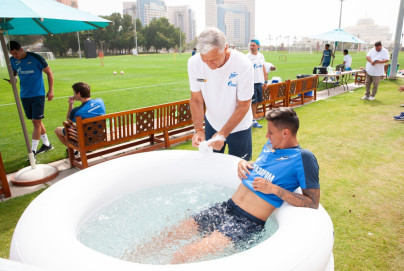 Третьи «Газпром» — тренировочные сборы  в Абу-Даби: 25 февраля, утренняя тренировка